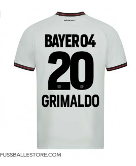 Günstige Bayer Leverkusen Alejandro Grimaldo #20 Auswärtstrikot 2023-24 Kurzarm